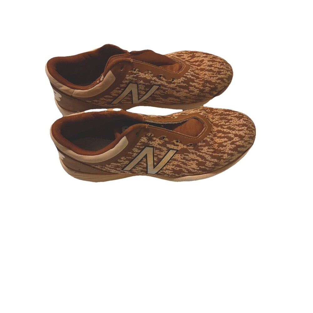 New Balance 4040 V5 Turf Mens Size 11.5 Shoes Orange White Athletic‎ No Laces